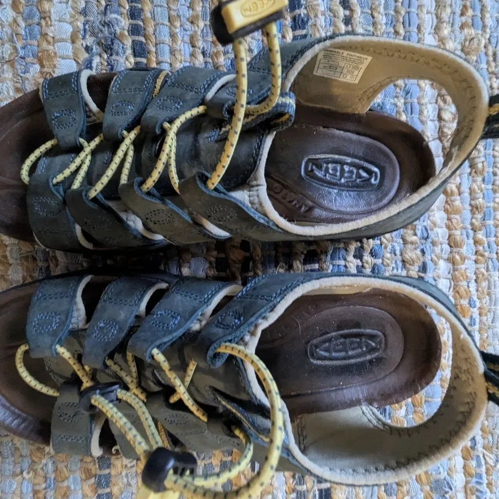 KEEN Newport H2 Green Gray Closed-Toe Hiking Sandals 9 Sporty Outdoors Durable